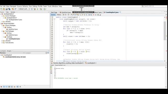counting sort смотреть онлайн