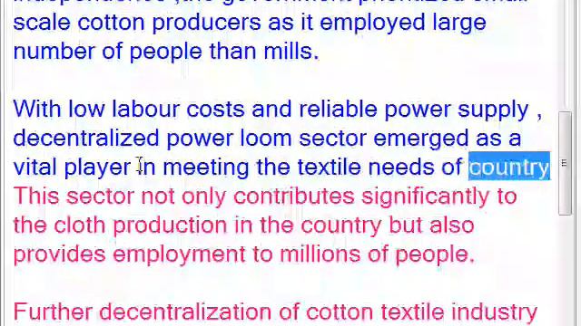 4) Analyze the factors for highly decentralized cotton textile industry in India.(250 words) смотреть онлайн