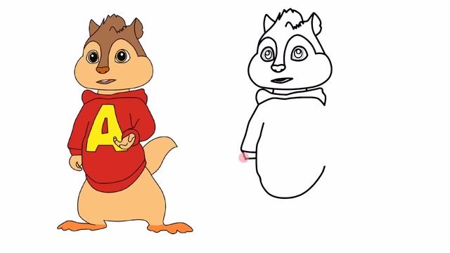 How to draw Alvin from Alvin and the Chipmunks step by step easy for kids and beginners смотреть онлайн