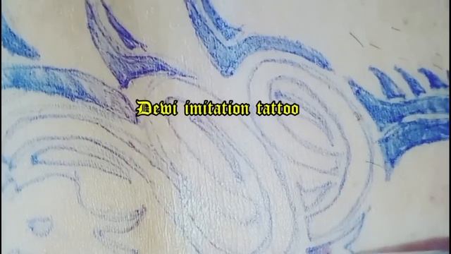 DRAGON TATTOO SKETCH | imitation tattoo | minimalis tattoo | personal tattoo | tattoo videos 108 смотреть онлайн
