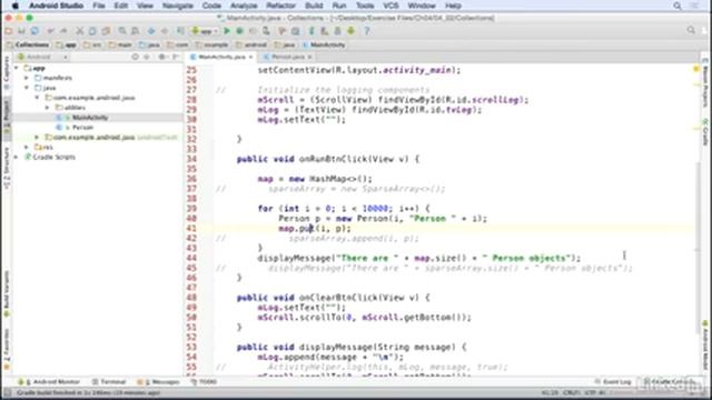 Store data in memory with collections / Java Design Patterns and APIs for Android 2016 смотреть онлайн