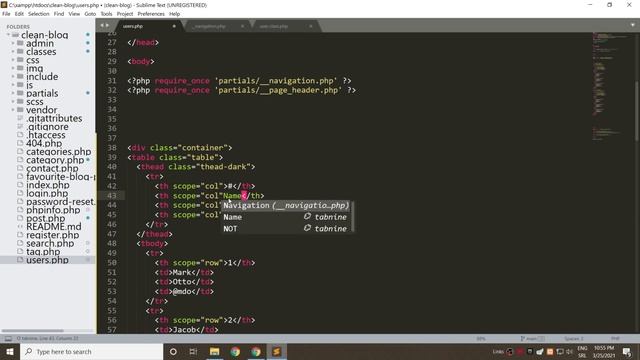 Part 36 - Showing all registered users - OOP PHP PDO - 4K смотреть онлайн