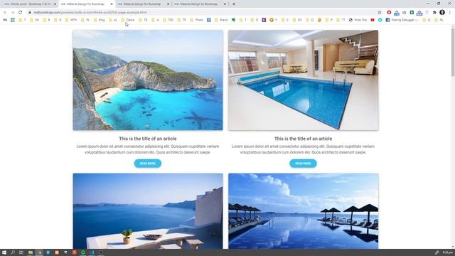 Infinite Scroll with Facebook Newsfeed | Dynamic Asynchronous Loading Data смотреть онлайн