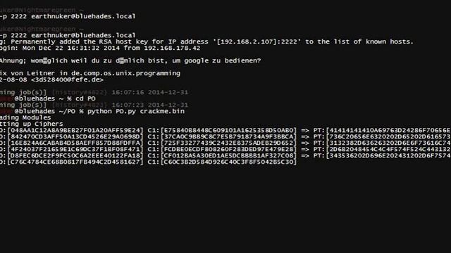 Padding Oracle On AES256-CBC Demo