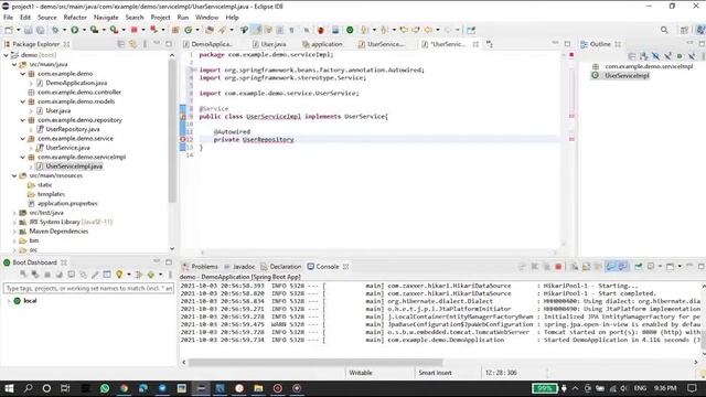 Spring boot rest API using eclipse | CRUD operations | Spring boot + Spring JPA + My SQL | part 2 смотреть онлайн