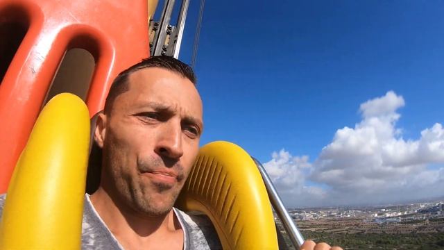 Свободное Падение .Аттракцион Hurakan Condor. Порт Авентура 4К #shorts