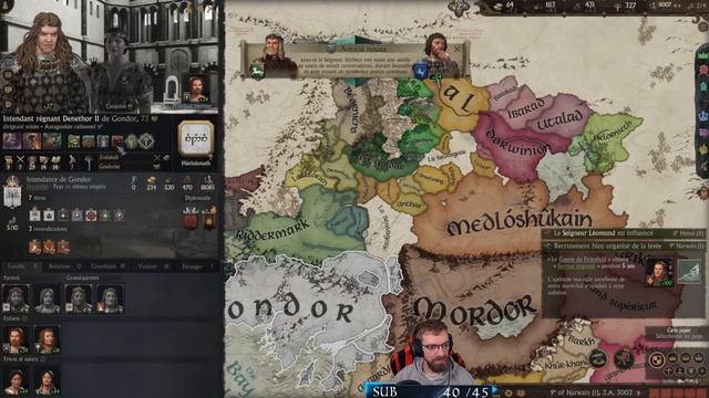 Découverte du MOD SEIGNEUR DES ANNEAUX ► CRUSADER KINGS 3 "LOTR" #01 - Royleviking Replay смотреть онлайн