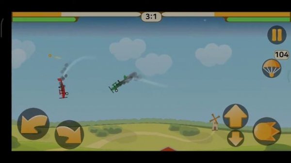 обзор на игру Hit The Plane играем с друзьями по Bluetooth