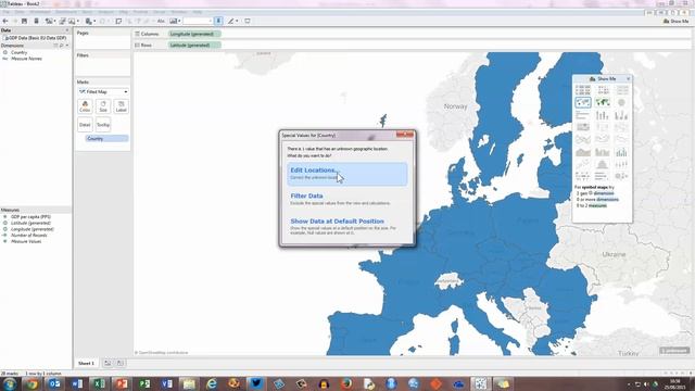 How To... Create a Basic Filled Map in Tableau смотреть онлайн