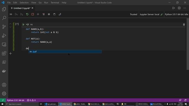 Adder circuit python (part 1: logic gates) смотреть онлайн