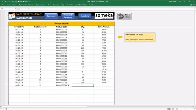 Sales Dashboard Excel Template | Sales Reporting Tool смотреть онлайн