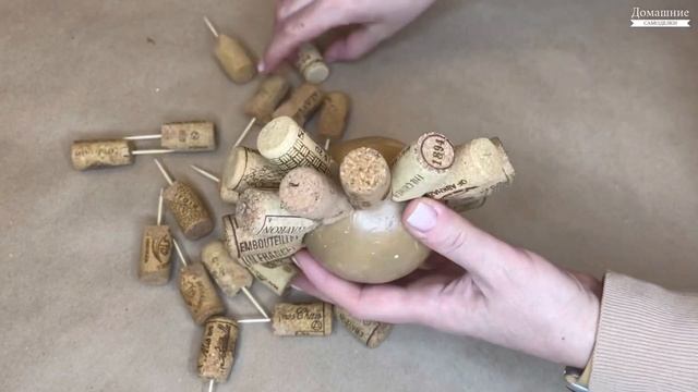 Винные пробки в интерьере дома | DIY декор | Идеи поделок к Новому году и Рождеству своими руками смотреть онлайн