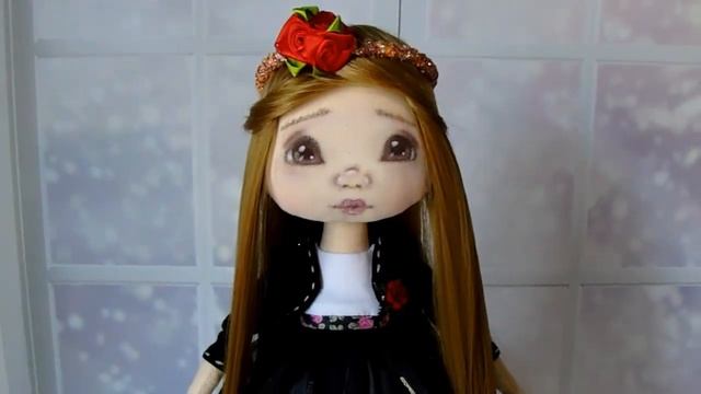 Обзор текстильной куклы Лиза ручная работа | Handmade textile doll Lisa review смотреть онлайн
