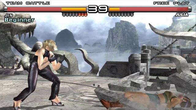 Tekken 5 | Nina(Black Costume) | Team Battle(Solo) | Pcsx2[PS2] 5k (2880p) wide-screen Gameplay. смотреть онлайн