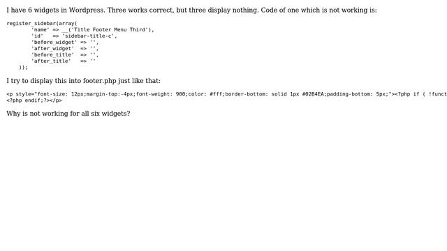 Wordpress: Widget display nothing смотреть онлайн