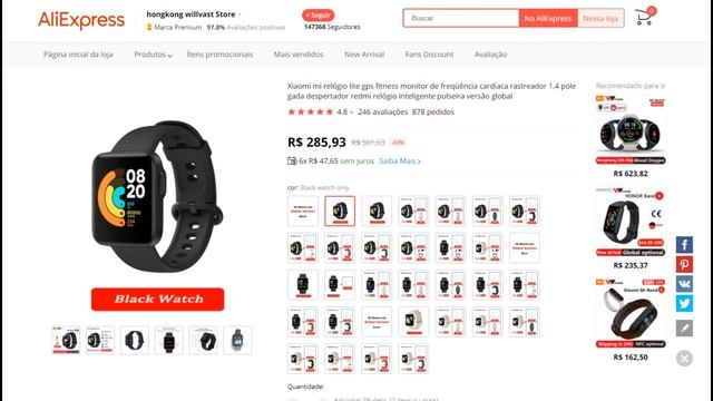 Amazfit BIP U PRO com GPS por R$353 (ou R$285 c/ cupom) / FONE de OUVIDO TWS por R$5,00 смотреть онлайн