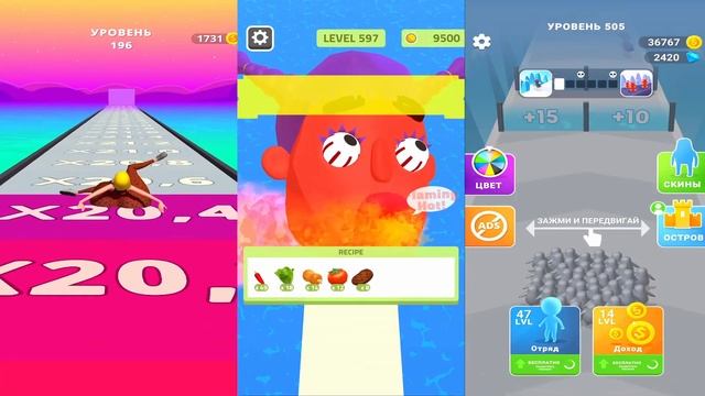 Sandwich Runner/Countmasters:Crowd Runners 3D/Twerk Race 3D/The Best Gameplay Walkthrough/All Level смотреть онлайн