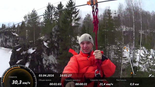 Полет над мраморным каньоном Рускеала Карелия (Flight over marble canyon Ruskeala Karelia) смотреть онлайн