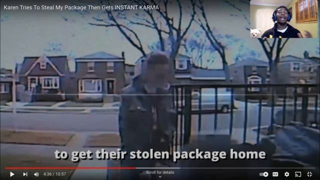 I react to Dumb karens TRY to steal packages смотреть онлайн
