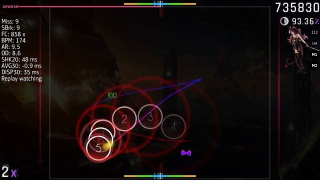 McOsu pitch hitsounds play example смотреть онлайн