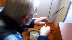 Подключаю  телефон к линии АТС
