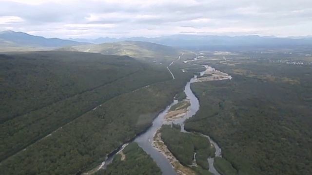 Взлёт Gazelle-141 с аэродрома Кречет (Петропавловск-Камчатский), Kamchatka. смотреть онлайн
