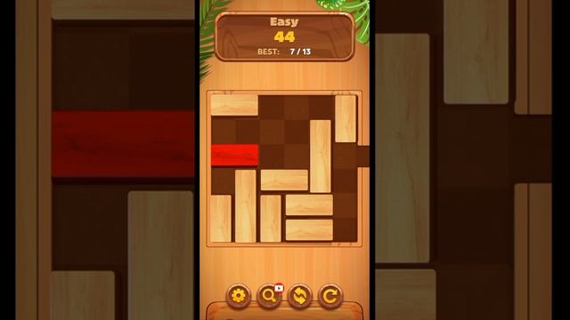 Unblock Sliding Block Puzzle Game Easy Level 44 #shorts смотреть онлайн