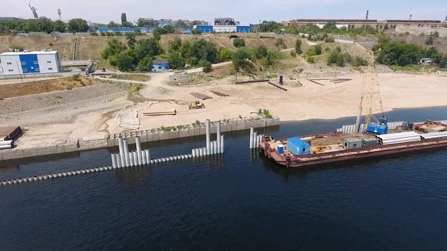 Берегоукрепление в г.Волгоград, июль 2020 смотреть онлайн