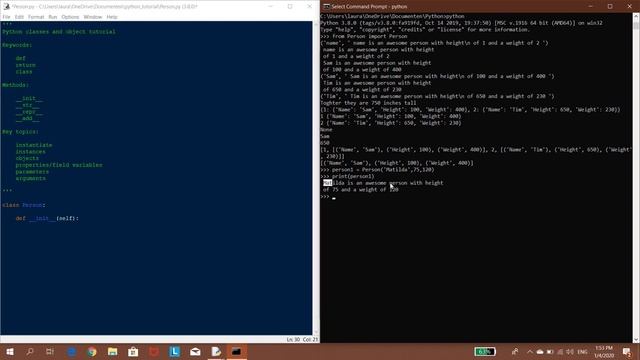 PYTHON BEGINNERS TUTORIAL: OBJECT ORIENTED PROGRAMMING PART 1 | class, __init__, instantiate, oop смотреть онлайн