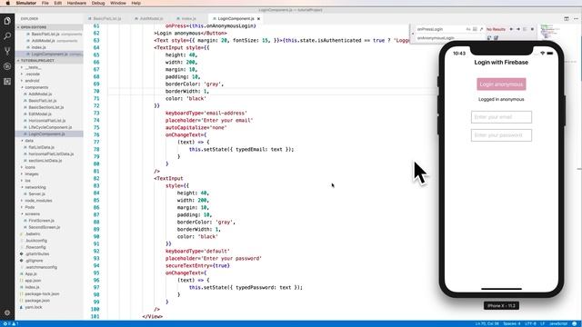 Lession 30 React Native Firebase #2 Firebase authentication with anonymous user and email password смотреть онлайн