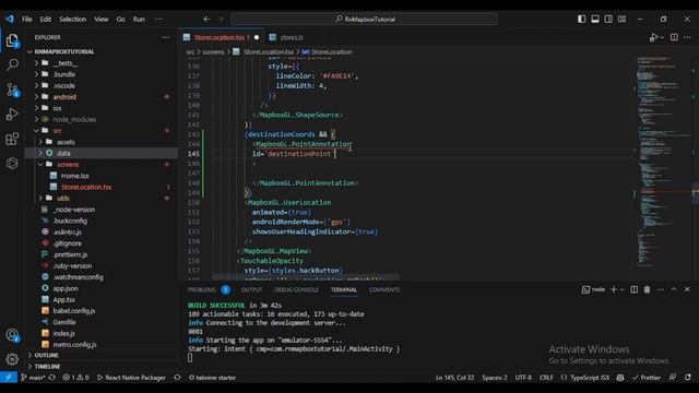 React-Native and Mapbox | Adding an Icon to our destination point смотреть онлайн