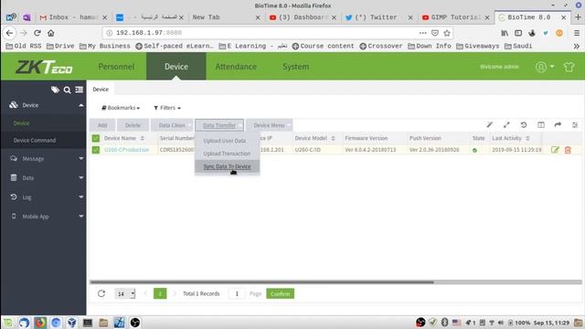 ZK Bio Time 8.0 Setup Part2-1 ¦ إعداد البرنامج اضافة جهاز بصمة وموظفين الجزء الثاني смотреть онлайн