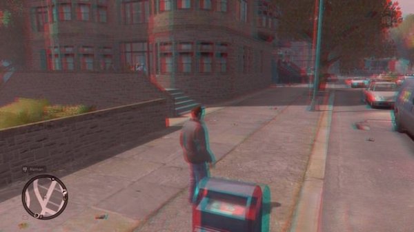 Grand Theft Auto 4 3D ANAGLYPH GAMEPLAY 2023 / 3D FIX MANAGER