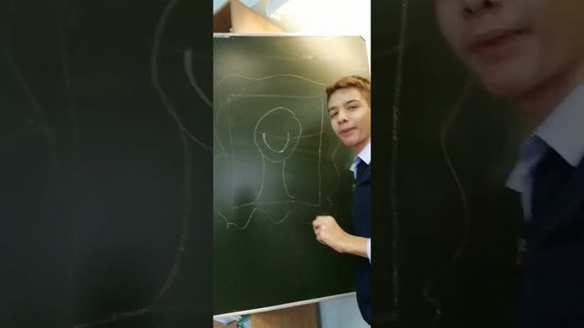 Рисуем Мона Лизу мелом на доске. (повторили точь в точь!!! ) смотреть онлайн