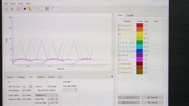 Векторная модуляция с зажатием и устранением малой скважности.