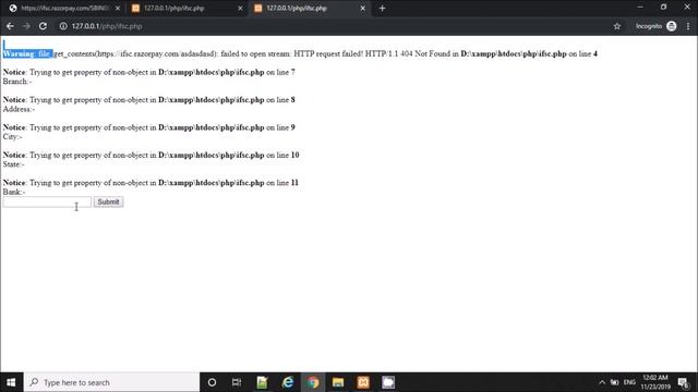 How to Get Bank Details from IFSC Code | Simple PHP IFSC Code API смотреть онлайн