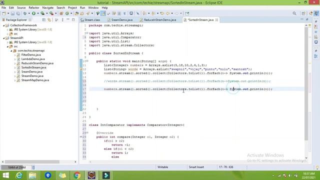05. Sorted and sorted with comparator method in Stream api смотреть онлайн