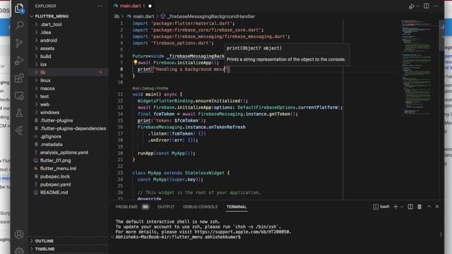 Flutter firebase Push Notification Message Handling Part 1 смотреть онлайн