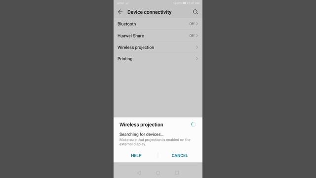 Honor Screen Mirroring Setting