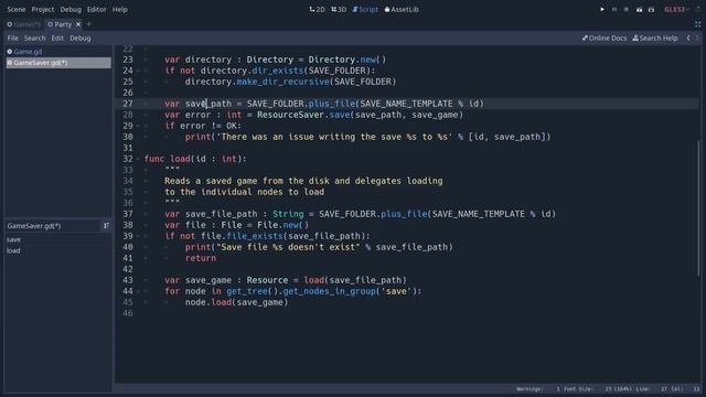 Godot Save Game Tutorial: Save and load using Resources смотреть онлайн