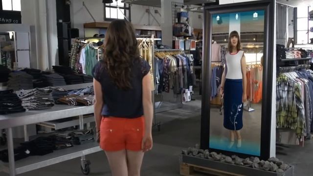 3D офлайн примерочная Интерактивный стенд смотреть онлайн