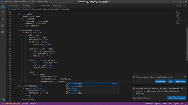 Delete All selected Item & Only print string in python смотреть онлайн