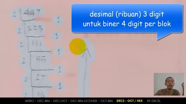 KONVERSI BILANGAN DECIMAL, BINER, OCTAL, HEXA | KULIAH MATEMATIKA INFORMATIKA смотреть онлайн