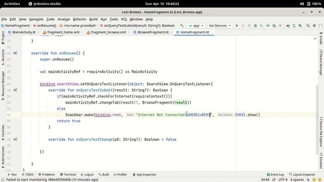 12.Check Active Internet Status & Custom Back Button Feature | Android Studio Kotlin смотреть онлайн