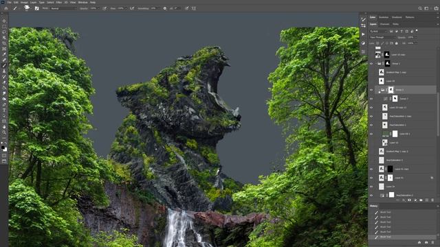 Jungle Photoshop Manipulation Tutorial / Time Lapse смотреть онлайн