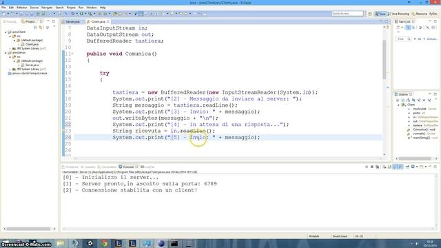 Tutorial 45 - Socket ed applicazioni Client Server (3 di 3) (Java) смотреть онлайн