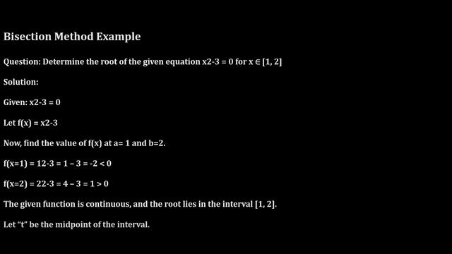 bisection method смотреть онлайн
