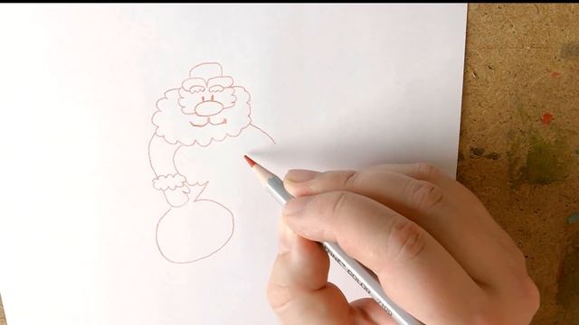 How to draw Santa/ Как нарисовать деда мороза смотреть онлайн