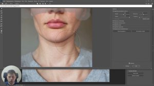 Как убрать второй подбородок анфас? ретушь в photoshop