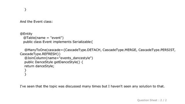 MySQL : JPA one-to-many delete and set foregn key to null смотреть онлайн
